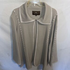 Patricia Nash Women’s Open Cardigan Size XL  Beige Going Out Party Business